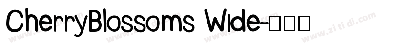 CherryBlossoms Wide字体转换